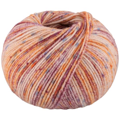 LANA GROSSA Cool Wool Spots | Extrafeine Merinowolle, waschmaschinenfest mit buntem Sprenkeldruck | Handstrickgarn aus 100% Schurwolle (Merino extrafein) | 50g Wolle zum Stricken & Häkeln | 160m von Lana Grossa