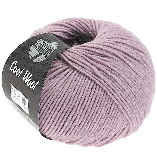 LANA GROSSA Cool Wool Uni | Extrafeine Merinowolle waschmaschinenfest und filzfrei | Handstrickgarn aus 100% Schurwolle (Merino extrafein) | 50g Wolle zum Stricken & Häkeln | 160m Garn von Lana Grossa