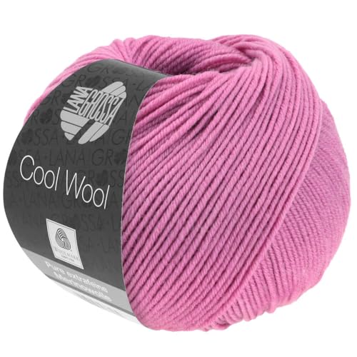 LANA GROSSA Cool Wool Uni | Extrafeine Merinowolle waschmaschinenfest und filzfrei | Handstrickgarn aus 100% Schurwolle (Merino extrafein) | 50g Wolle zum Stricken & Häkeln | 160m Garn FB 2011 von Lana Grossa