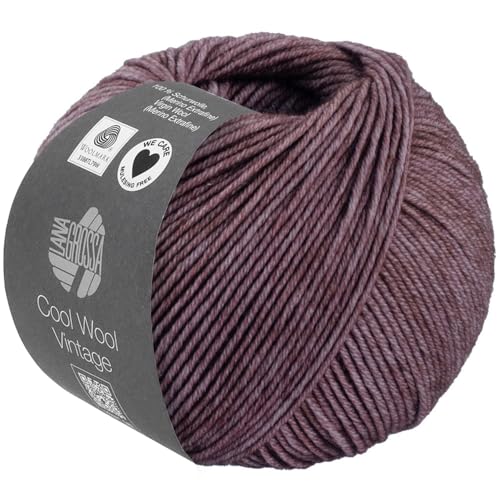 LANA GROSSA Cool Wool Vintage | Merinoklassiker mit Ton-in-Ton Farbeffekt | Handstrickgarn aus 100% Schurwolle (Merino extrafein) | 50g Wolle zum Stricken & Häkeln | 160m Garn von Lana Grossa