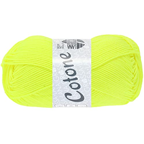 LANA GROSSA Cotone Neon | Baumwollbasicgarn | Handstrickgarn aus 100% Baumwolle | 50g Wolle zum Stricken & Häkeln | 125m Garn LANA GROSSA Cotone Neon | Baumwollbasicgarn | Handstrickgarn aus 100% Baumwolle | 50g Wolle zum Stricken & Häkeln | 125m Garn von Lana Grossa
