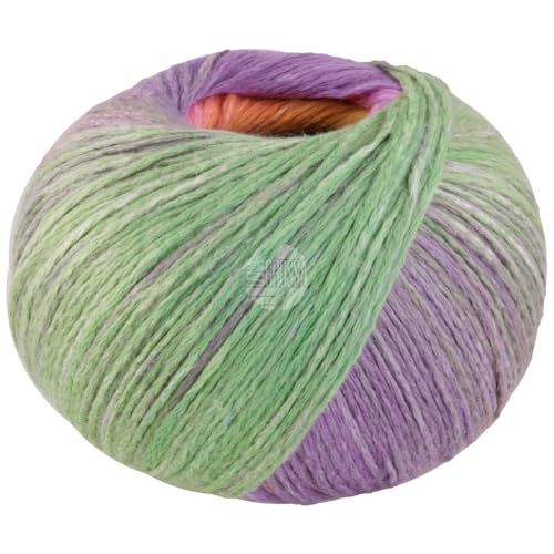 LANA GROSSA Cotonella | Weiches, bedrucktes Kettengarn aus unmercerisierter Pima Baumwolle | Handstrickgarn aus 100% Baumwolle (Pima) | 100g Wolle zum Stricken & Häkeln | 280m Garn FB 12 von Lana Grossa