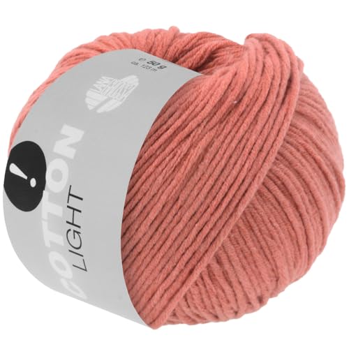 LANA GROSSA Cotton Light | Multifile Baumwollmischung | Handstrickgarn aus 50% Baumwolle & 50% Polyacryl | 50g Wolle zum Stricken & Häkeln | 123m Garn FB 27 von Lana Grossa