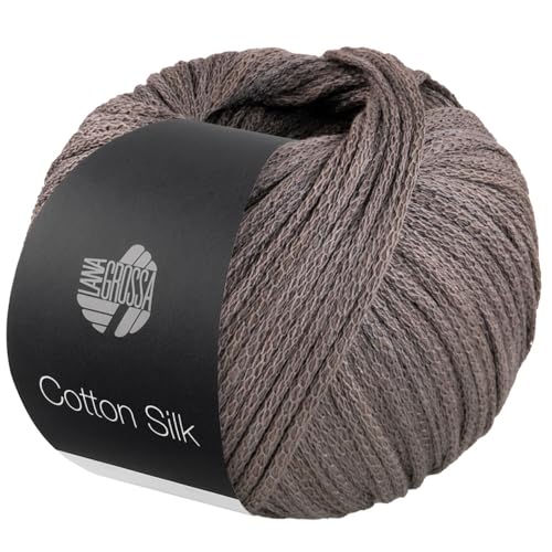 LANA GROSSA Cotton Silk | Edles Effektgarn aus Maulbeerseide gefüllt mit Baumwolle | Handstrickgarn aus 70% Baumwolle & 30% Seide | 50g Wolle zum Stricken & Häkeln | 140m Garn FB 10 LANA GROSSA Cotton Silk | Edles Effektgarn aus Maulbeerseide gefüllt mit Baumwolle | Handstrickgarn aus 70% Baumwolle & 30% Seide | 50g Wolle zum Stricken & Häkeln | 140m Garn FB 10 von Lana Grossa