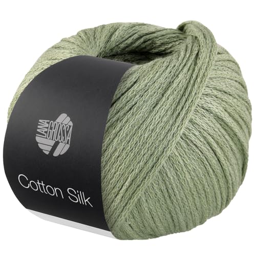 LANA GROSSA Cotton Silk | Edles Effektgarn aus Maulbeerseide gefüllt mit Baumwolle | Handstrickgarn aus 70% Baumwolle & 30% Seide | 50g Wolle zum Stricken & Häkeln | 140m Garn FB 15 LANA GROSSA Cotton Silk | Edles Effektgarn aus Maulbeerseide gefüllt mit Baumwolle | Handstrickgarn aus 70% Baumwolle & 30% Seide | 50g Wolle zum Stricken & Häkeln | 140m Garn FB 15 von Lana Grossa