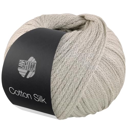 LANA GROSSA Cotton Silk | Edles Effektgarn aus Maulbeerseide gefüllt mit Baumwolle | Handstrickgarn aus 70% Baumwolle & 30% Seide | 50g Wolle zum Stricken & Häkeln | 140m Garn FB 14 LANA GROSSA Cotton Silk | Edles Effektgarn aus Maulbeerseide gefüllt mit Baumwolle | Handstrickgarn aus 70% Baumwolle & 30% Seide | 50g Wolle zum Stricken & Häkeln | 140m Garn FB 14 von Lana Grossa