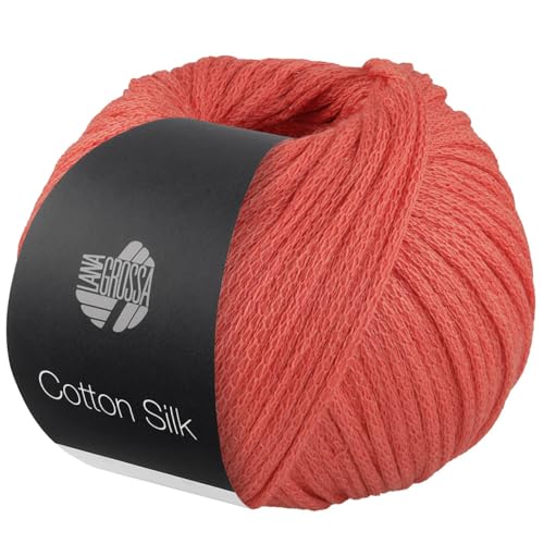 LANA GROSSA Cotton Silk | Edles Effektgarn aus Maulbeerseide gefüllt mit Baumwolle | Handstrickgarn aus 70% Baumwolle & 30% Seide | 50g Wolle zum Stricken & Häkeln | 140m Garn FB 6 LANA GROSSA Cotton Silk | Edles Effektgarn aus Maulbeerseide gefüllt mit Baumwolle | Handstrickgarn aus 70% Baumwolle & 30% Seide | 50g Wolle zum Stricken & Häkeln | 140m Garn FB 6 von Lana Grossa