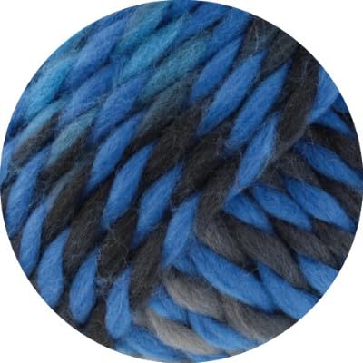 LANA GROSSA Dolce | Dickes, locker verzwirnt Merino-Dochtgarn mit Mouliné- Effekt | Handstrickgarn aus 100% Schurwolle (Merino, basolan) | 100g Wolle zum Stricken & Häkeln | 50m GarnFB 12 von Lana Grossa