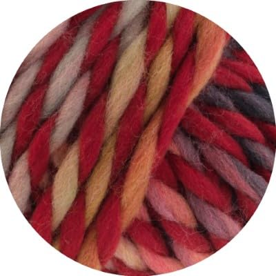 LANA GROSSA Dolce | Dickes, locker verzwirnt Merino-Dochtgarn mit Mouliné- Effekt | Handstrickgarn aus 100% Schurwolle (Merino, basolan) | 100g Wolle zum Stricken & Häkeln | 50m GarnFB 3 von Lana Grossa