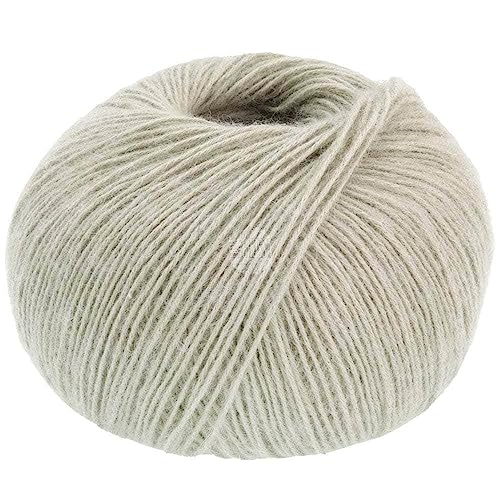 LANA GROSSA Ecopuno | Edle Netzgarnstruktur aus Baumwolle gefüllt mit Merino/Alpaka | Handstrickgarn aus 17% Schurwolle (Merino) & 11% Alpaka Wolle | 50g Wolle zum Stricken & Häkeln | 215m Garn von Lana Grossa