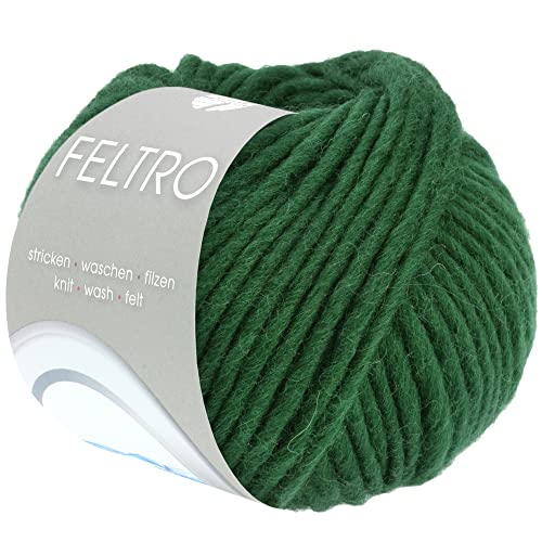 LANA GROSSA Feltro | Filzgarn für Kreativhandwerk, vielseitig einsetzbar, hochwertige Wolle zum Nass- und Trockenfilzen | Handstrickgarn aus 100% Schurwolle | 50g Wolle zum Stricken & Häkeln | 50m LANA GROSSA Feltro | Filzgarn für Kreativhandwerk, vielseitig einsetzbar, hochwertige Wolle zum Nass- und Trockenfilzen | Handstrickgarn aus 100% Schurwolle | 50g Wolle zum Stricken & Häkeln | 50m von Lana Grossa