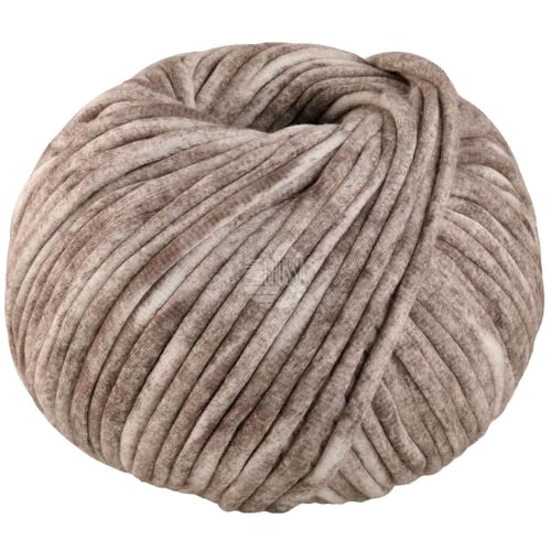 LANA GROSSA Gelato Vintage | Weiches, gefülltes Baumwoll-Schlauchbändchen mit buntem Sprenkeldruck | Handstrickgarn aus 52% Baumwolle & 48% Polyamid | 100g Wolle zum Stricken & Häkeln | 80m Garn von Lana Grossa