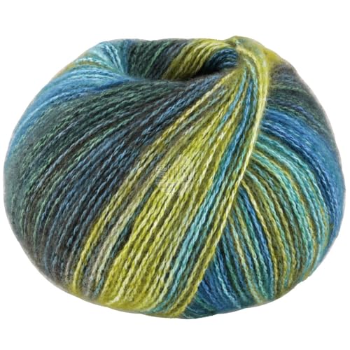 LANA GROSSA Gianna | Baumwolle, weichen Merino- und Kaschmirfasern | Handstrickgarn aus 80% Cotton (Bio), 15% Virgin Wool (Merino) & 5% Cashmere | 50g Wolle, Stricken & Häkeln | 180m Garn FB 5 von Lana Grossa