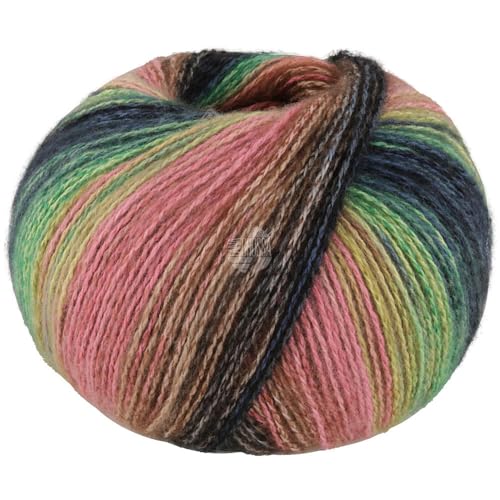 LANA GROSSA Gianna | Baumwolle, weichen Merino- und Kaschmirfasern | Handstrickgarn aus 80% Cotton (Bio), 15% Virgin Wool (Merino) & 5% Cashmere | 50g Wolle, Stricken & Häkeln | 180m Garn FB 9 von Lana Grossa