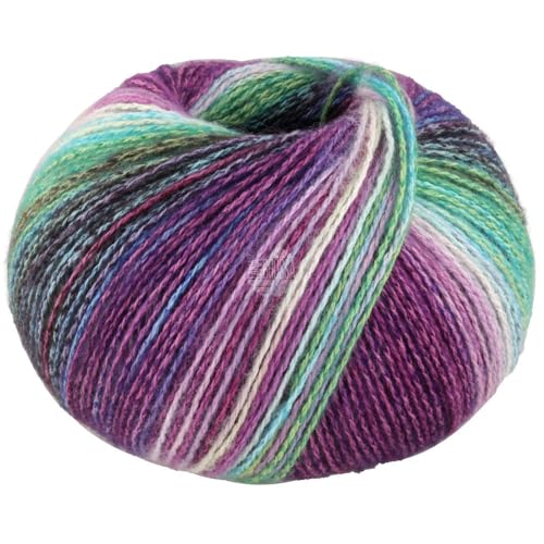 LANA GROSSA Gianna | Baumwolle, weichen Merino- und Kaschmirfasern | Handstrickgarn aus 80% Cotton (Bio), 15% Virgin Wool (Merino) & 5% Cashmere | 50g Wolle, Stricken & Häkeln | 180m Garn FB 8 von Lana Grossa