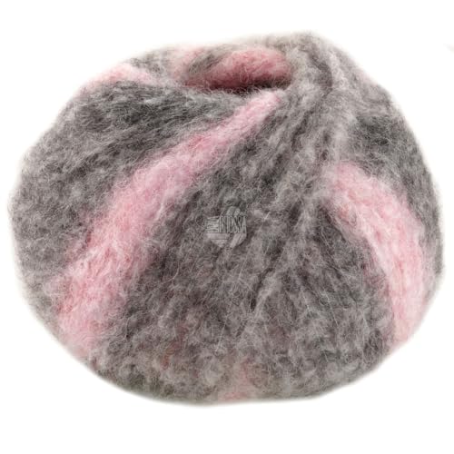 LANA GROSSA Gigante | Handstrickgarn aus 70% Alpaka (Fein) & 30% Polyamid | 100g Wolle zum Stricken & Häkeln | 300m Garn | Rosa/Flieder/Mittel-/Dunkelgrau - 11 von Lana Grossa