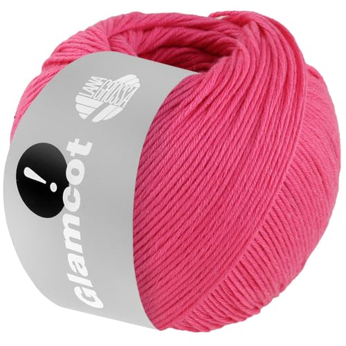 LANA GROSSA Glamcot | Zart glänzende, multifile Baumwoll-Viskosemischung | Handstrickgarn aus 60% Lyocell (Tencel TM) & 40% Baumwolle | 50g Wolle zum Stricken & Häkeln | 155m Garn von Lana Grossa
