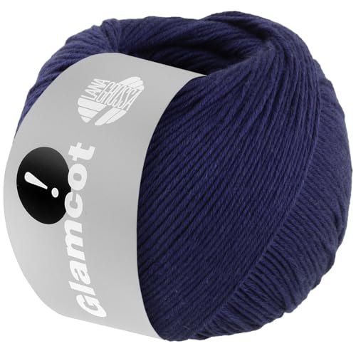 LANA GROSSA Glamcot | Zart glänzende, multifile Baumwoll-Viskosemischung | Handstrickgarn aus 60% Lyocell (Tencel TM) & 40% Baumwolle | 50g Wolle zum Stricken & Häkeln | 155m Garn von Lana Grossa