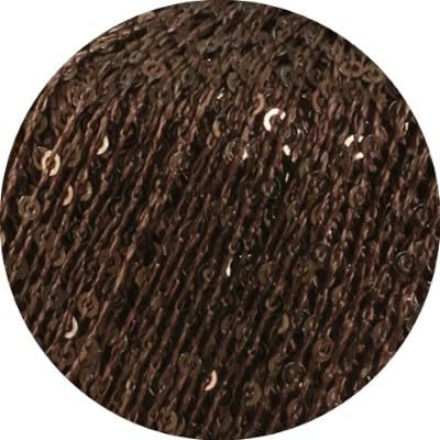 LANA GROSSA Glamour | Beilaufgarn mit Pailletten | Handstrickgarn aus 55% Polyamid und 45% Polyester | 25g Wolle zum Stricken & Häkeln | 115m GarnFB 14 von Lana Grossa