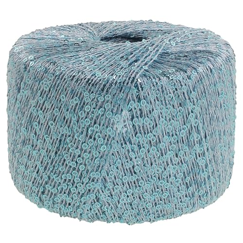 LANA GROSSA Glamour | Beilaufgarn mit Pailletten | Handstrickgarn aus 55% Polyamid und 45% Polyester | 25g Wolle zum Stricken & Häkeln | 115m GarnFB 4 von Lana Grossa