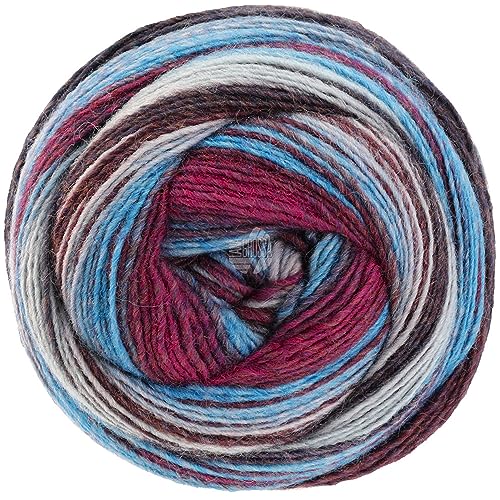 LANA GROSSA Gomitolo Arte | Dochtgarn mit unterschiedlichen Degrade-Farbverläufen | Handstrickgarn aus 60% Schurwolle & 40% Polyacryl | 200g Wolle zum Stricken & Häkeln | 700m Garn FB 1016 LANA GROSSA Gomitolo Arte | Dochtgarn mit unterschiedlichen Degrade-Farbverläufen | Handstrickgarn aus 60% Schurwolle & 40% Polyacryl | 200g Wolle zum Stricken & Häkeln | 700m Garn FB 1016 von Lana Grossa