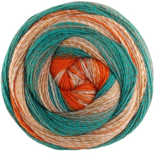 LANA GROSSA Gomitolo Fusione | Dochtgarn mit Farbverlauf | Handstrickgarn aus 60% Schurwolle & 40% Polyacryl | 200g Wolle zum Stricken & Häkeln | 700m Garn LANA GROSSA Gomitolo Fusione | Dochtgarn mit Farbverlauf | Handstrickgarn aus 60% Schurwolle & 40% Polyacryl | 200g Wolle zum Stricken & Häkeln | 700m Garn von Lana Grossa