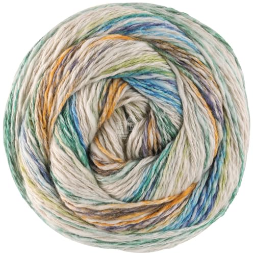 LANA GROSSA Gomitolo Hippie | Baumwoll-Leinengarn mit Hanffasern und Effektstreifen-Druck | Handstrickgarn aus 66% Baumwolle, 30% Hanf & 4% Leinen |100g Wolle zum Stricken & Häkeln | 300m Garn LANA GROSSA Gomitolo Hippie | Baumwoll-Leinengarn mit Hanffasern und Effektstreifen-Druck | Handstrickgarn aus 66% Baumwolle, 30% Hanf & 4% Leinen |100g Wolle zum Stricken & Häkeln | 300m Garn von Lana Grossa