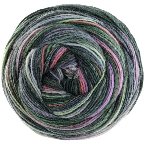 LANA GROSSA Gomitolo Magico | Dochtgarn mit Farbverlauf | Handstrickgarn aus 60% Schurwolle & 40% Polyacryl | 200g Wolle zum Stricken & Häkeln | 700m Garn FB 3023 von Lana Grossa