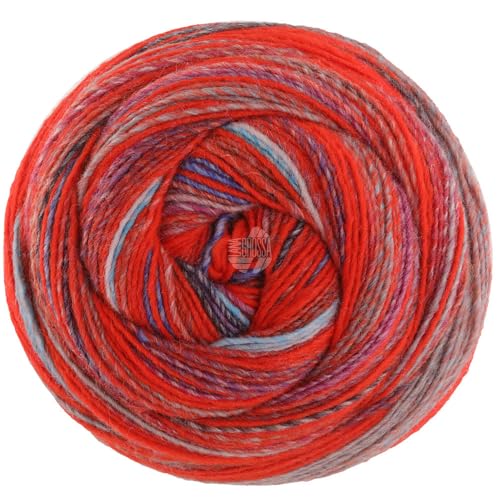 LANA GROSSA Gomitolo Magico | Dochtgarn mit Farbverlauf | Handstrickgarn aus 60% Schurwolle & 40% Polyacryl | 200g Wolle zum Stricken & Häkeln | 700m Garn von Lana Grossa