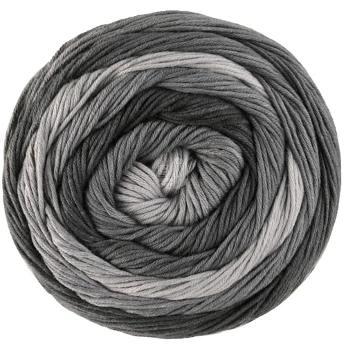 LANA GROSSA Gomitolo Tono | Wolle in dezenten Ton- in-Ton Farbverlauf in fruchtigen Farben | Handstrickgarn aus 100% Baumwolle (Bio) |100g Wolle zum Stricken & Häkeln | 360m Garn FB 1040 von Lana Grossa