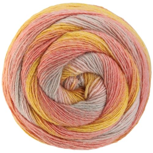 LANA GROSSA Gomitolo Versione | Dochtgarn mit Farbverlauf | Handstrickgarn aus 60% Schurwolle & 40% Polyacryl | 200g Wolle zum Stricken & Häkeln | 700m Garn LANA GROSSA Gomitolo Versione | Dochtgarn mit Farbverlauf | Handstrickgarn aus 60% Schurwolle & 40% Polyacryl | 200g Wolle zum Stricken & Häkeln | 700m Garn von Lana Grossa