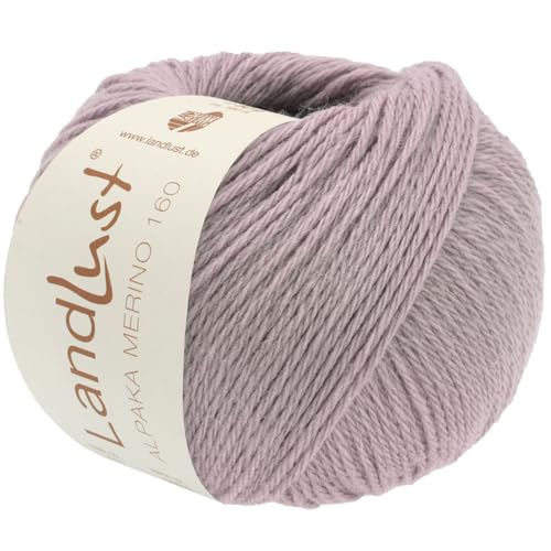 LANA GROSSA Landlust Alpaka Merino 160 | Klassisch verzwirntes Garn aus Merino & Alpaka | Handstrickgarn aus 50% Schurwolle & 50% Alpaka (Baby) | 50g Wolle zum Stricken & Häkeln | 160m Garn FB 429 von Lana Grossa