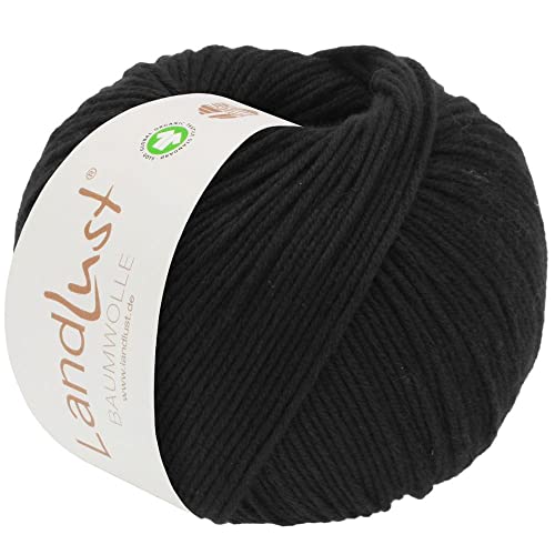 LANA GROSSA Landlust Baumwolle | Klassisches Bio-Baumwollgarn, Gots zertifiziert | Handstrickgarn aus 100% Baumwolle (Bio) | 50g Wolle zum Stricken & Häkeln | 115m Garn von Lana Grossa