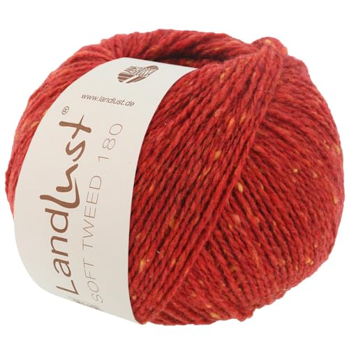 LANA GROSSA Landlust Soft Tweed 180 | Klassisch verzwirntes Tweedgarn aus Schurwolle mit mehrfarbigen Noppen | Handstrickgarn aus 100% Merinowolle | 50g Wolle zum Stricken & Häkeln | 180m Garn FB111 von Lana Grossa