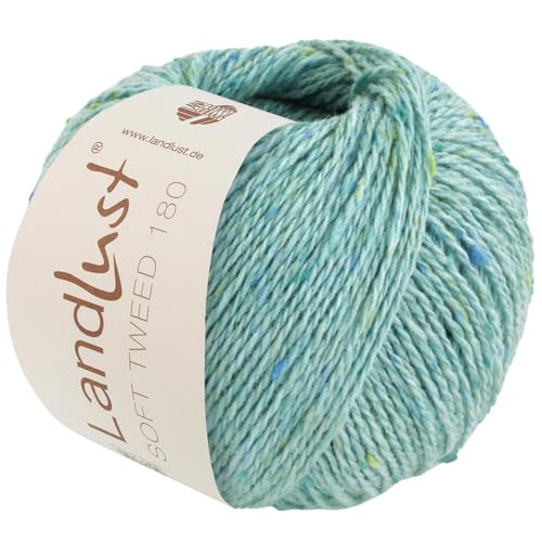 LANA GROSSA Landlust Soft Tweed 180 | Klassisch verzwirntes Tweedgarn aus Schurwolle mit mehrfarbigen Noppen | Handstrickgarn aus 100% Merinowolle | 50g Wolle zum Stricken & Häkeln | 180m Garn FB120 von Lana Grossa