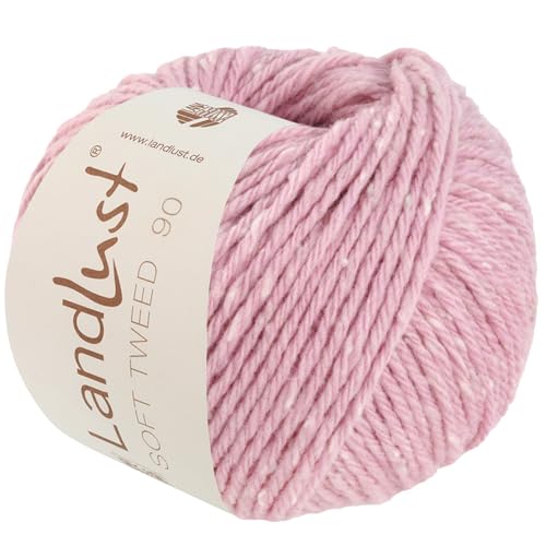 LANA GROSSA Landlust Soft Tweed 90 | Klassisch verzwirntes Tweedgarn aus Schurwolle mit mehrfarbigen Noppen | Handstrickgarn aus 100% Merinowolle | 50g Wolle zum Stricken & Häkeln | 90m Garn FB18 von Lana Grossa