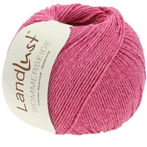 LANA GROSSA Landlust Sommerseide | Feines & leichtes Baumwoll-Seidengarn | Handstrickgarn aus 50% Seide & 50% Baumwolle | 50g Wolle zum Stricken & Häkeln | 170m Garn LANA GROSSA Landlust Sommerseide | Feines & leichtes Baumwoll-Seidengarn | Handstrickgarn aus 50% Seide & 50% Baumwolle | 50g Wolle zum Stricken & Häkeln | 170m Garn von Lana Grossa