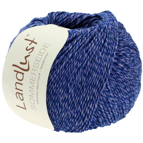 LANA GROSSA Landlust Sommerseide | Feines & leichtes Baumwoll-Seidengarn | Handstrickgarn aus 50% Seide & 50% Baumwolle | 50g Wolle zum Stricken & Häkeln | 170m Garn LANA GROSSA Landlust Sommerseide | Feines & leichtes Baumwoll-Seidengarn | Handstrickgarn aus 50% Seide & 50% Baumwolle | 50g Wolle zum Stricken & Häkeln | 170m Garn von Lana Grossa