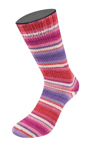 LANA GROSSA Landlust die Sockenwolle | Garn aus Merinowolle in verschiedenen Farben | Handstrickgarn aus 80% Schurwolle (Merino) & 20% Polyamid | 100g Wolle zum Stricken & Häkeln | 420m Garn FB122 von Lana Grossa