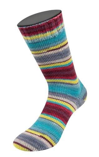 LANA GROSSA Landlust die Sockenwolle | Garn aus Merinowolle in verschiedenen Farben | Handstrickgarn aus 80% Schurwolle (Merino) & 20% Polyamid | 100g Wolle zum Stricken & Häkeln | 420m Garn von Lana Grossa
