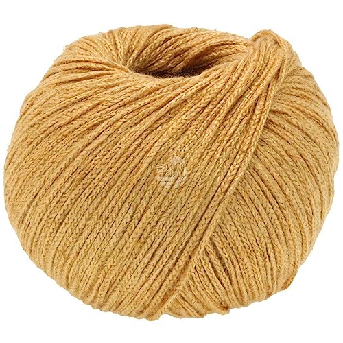 LANA GROSSA Linarte | Moderner Baumwoll/Leinen-Klassiker | Handstrickgarn aus 40% Microfaser (Viscose), 30% Baumwolle, 20% Leinen & 10% Polyamid | 50g Wolle zum Stricken & Häkeln | 125m Garn von Lana Grossa
