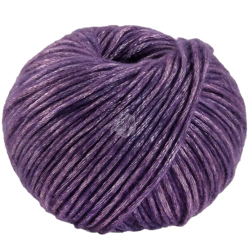 LANA GROSSA Lucida | Metallisch glänzende Netzgarnstruktur aus Viskose gefüllt mit Merinofasern | Aus 58% Schurwolle (Merino) & 42% Viskose | 50g Wolle zum Stricken & Häkeln | 100m Garn FB14 von Lana Grossa