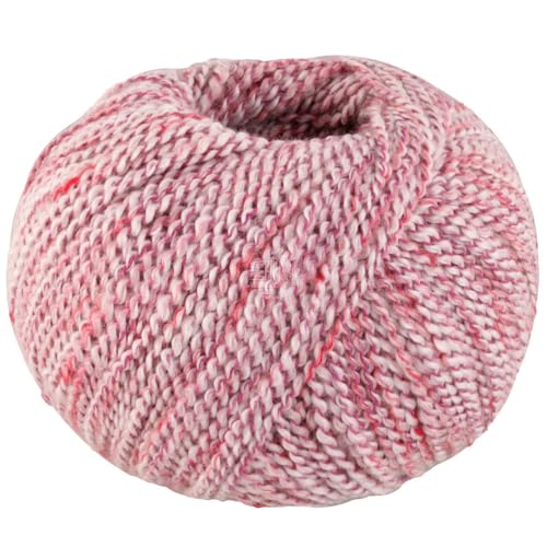 LANA GROSSA Maglia | Sommer-Tweedgarn aus Baumwolle, mit einem bunten Effektgarn verzwirnt | Handstrickgarn aus 92% Baumwolle & 8% Polyester | 50g Wolle zum Stricken & Häkeln | 155m Garn FB14 von Lana Grossa