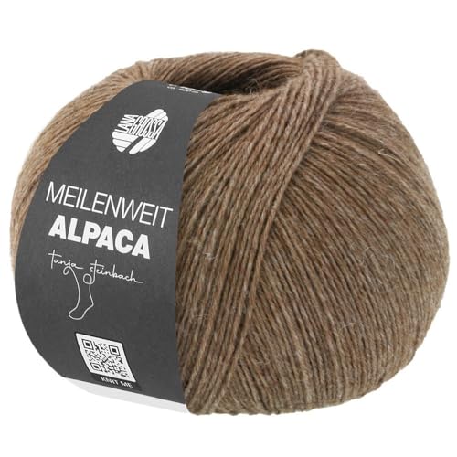 LANA GROSSA Meilenweit 100 Alpaca | Kuschelweiches Alpaka-Sockengarn, im Wollprogramm bis 30°C | Handstrickgarn aus 70% Alpaka & 30% Polyamid | 100g Wolle zum Stricken & Häkeln | 420m Garn LANA GROSSA Meilenweit 100 Alpaca | Kuschelweiches Alpaka-Sockengarn, im Wollprogramm bis 30°C | Handstrickgarn aus 70% Alpaka & 30% Polyamid | 100g Wolle zum Stricken & Häkeln | 420m Garn von Lana Grossa