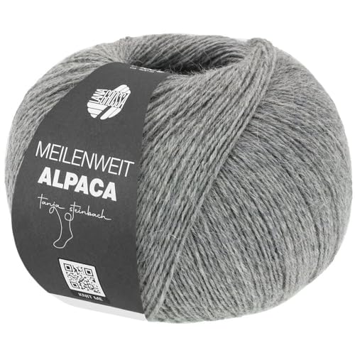 LANA GROSSA Meilenweit 100 Alpaca | Kuschelweiches Alpaka-Sockengarn, im Wollprogramm bis 30°C | Handstrickgarn aus 70% Alpaka & 30% Polyamid | 100g Wolle zum Stricken & Häkeln | 420m Garn LANA GROSSA Meilenweit 100 Alpaca | Kuschelweiches Alpaka-Sockengarn, im Wollprogramm bis 30°C | Handstrickgarn aus 70% Alpaka & 30% Polyamid | 100g Wolle zum Stricken & Häkeln | 420m Garn von Lana Grossa
