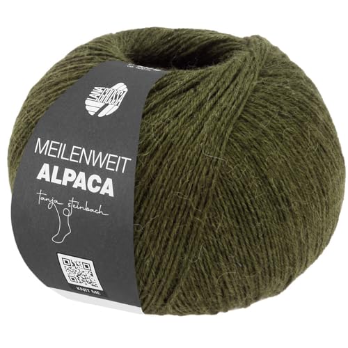 LANA GROSSA Meilenweit 100 Alpaca | Kuschelweiches Alpaka-Sockengarn, im Wollprogramm bis 30°C | Handstrickgarn aus 70% Alpaka & 30% Polyamid | 100g Wolle zum Stricken & Häkeln | 420m Garn LANA GROSSA Meilenweit 100 Alpaca | Kuschelweiches Alpaka-Sockengarn, im Wollprogramm bis 30°C | Handstrickgarn aus 70% Alpaka & 30% Polyamid | 100g Wolle zum Stricken & Häkeln | 420m Garn von Lana Grossa