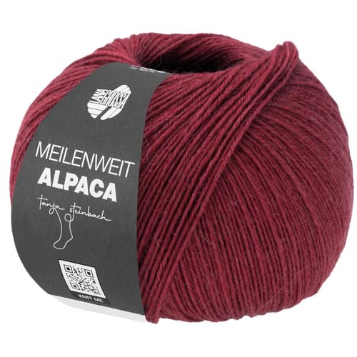 LANA GROSSA Meilenweit 100 Alpaca | Kuschelweiches Alpaka-Sockengarn, im Wollprogramm bis 30°C | Handstrickgarn aus 70% Alpaka & 30% Polyamid | 100g Wolle zum Stricken & Häkeln | 420m Garn LANA GROSSA Meilenweit 100 Alpaca | Kuschelweiches Alpaka-Sockengarn, im Wollprogramm bis 30°C | Handstrickgarn aus 70% Alpaka & 30% Polyamid | 100g Wolle zum Stricken & Häkeln | 420m Garn von Lana Grossa