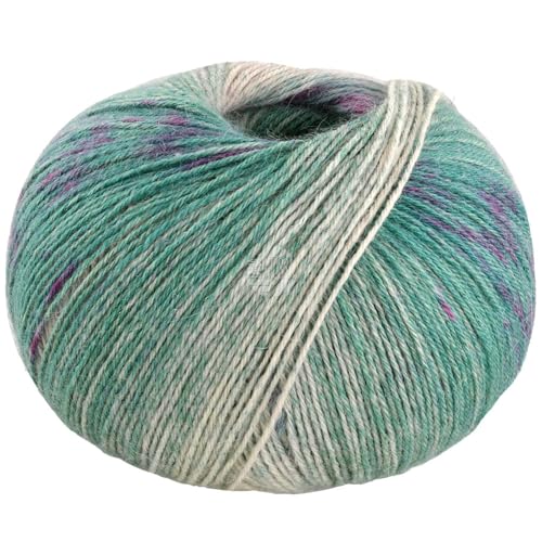 LANA GROSSA Meilenweit 100 Alpaca | Kuschelweiches Alpaka-Sockengarn, im Wollprogramm bis 30°C | Handstrickgarn aus 70% Alpaka & 30% Polyamid | 100g Wolle zum Stricken & Häkeln | 420m Garn FB2203 von Lana Grossa
