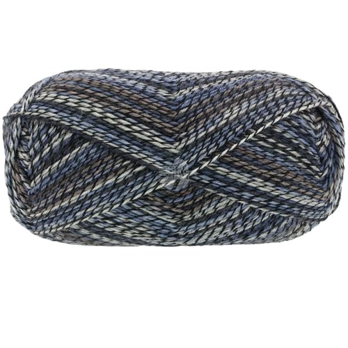 LANA GROSSA Meilenweit 100 Denim Mix | Sockenklassiker, bedruckt und waschmaschinenfest | Handstrickgarn aus 75% Schurwolle & 25% Polyamid | 100g Wolle, Stricken & Häkeln | 420m Garn FB 9642 LANA GROSSA Meilenweit 100 Denim Mix | Sockenklassiker, bedruckt und waschmaschinenfest | Handstrickgarn aus 75% Schurwolle & 25% Polyamid | 100g Wolle, Stricken & Häkeln | 420m Garn FB 9642 von Lana Grossa