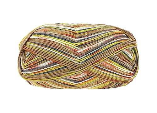 LANA GROSSA Meilenweit 100 Merino extrafine | Hochwertiges Sockengarn, waschmaschinenfest | Handstrickgarn aus 75% Schurwolle & 25% Polyamid | 100g Wolle, Stricken & Häkeln | 420m Garn FB3334 LANA GROSSA Meilenweit 100 Merino extrafine | Hochwertiges Sockengarn, waschmaschinenfest | Handstrickgarn aus 75% Schurwolle & 25% Polyamid | 100g Wolle, Stricken & Häkeln | 420m Garn FB3334 von Lana Grossa
